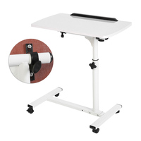 Wheeled Folding Side Table Angle Height Adjustable Sofa Bedside Reconnaissance Movable Table Lifting Mobile Computer Desk