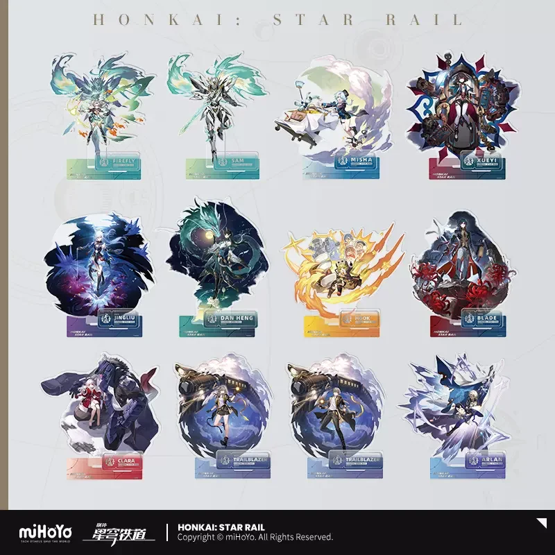 

Sunsyea Honkai Star Rail Official Merch miHoYo Original Authentic The Destruction Path Acrylic Stand Caelus Stelle Arlan Jingliu