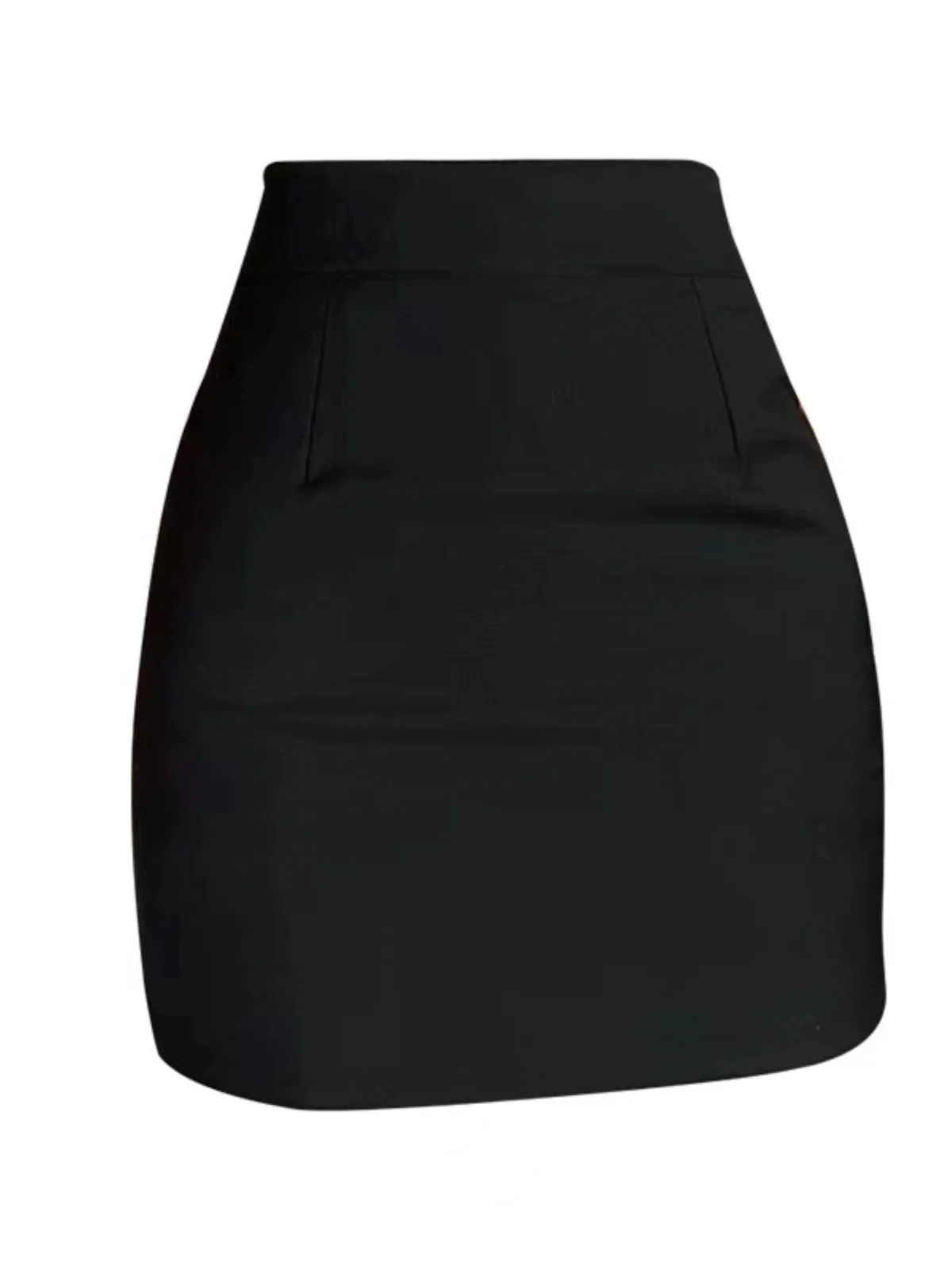 Gonna da abito micro elasticizzata a vita alta da donna ort aderente OL Sle avvolgente intorno alla gonna Silhouette a trapezio adatta ai pendolari