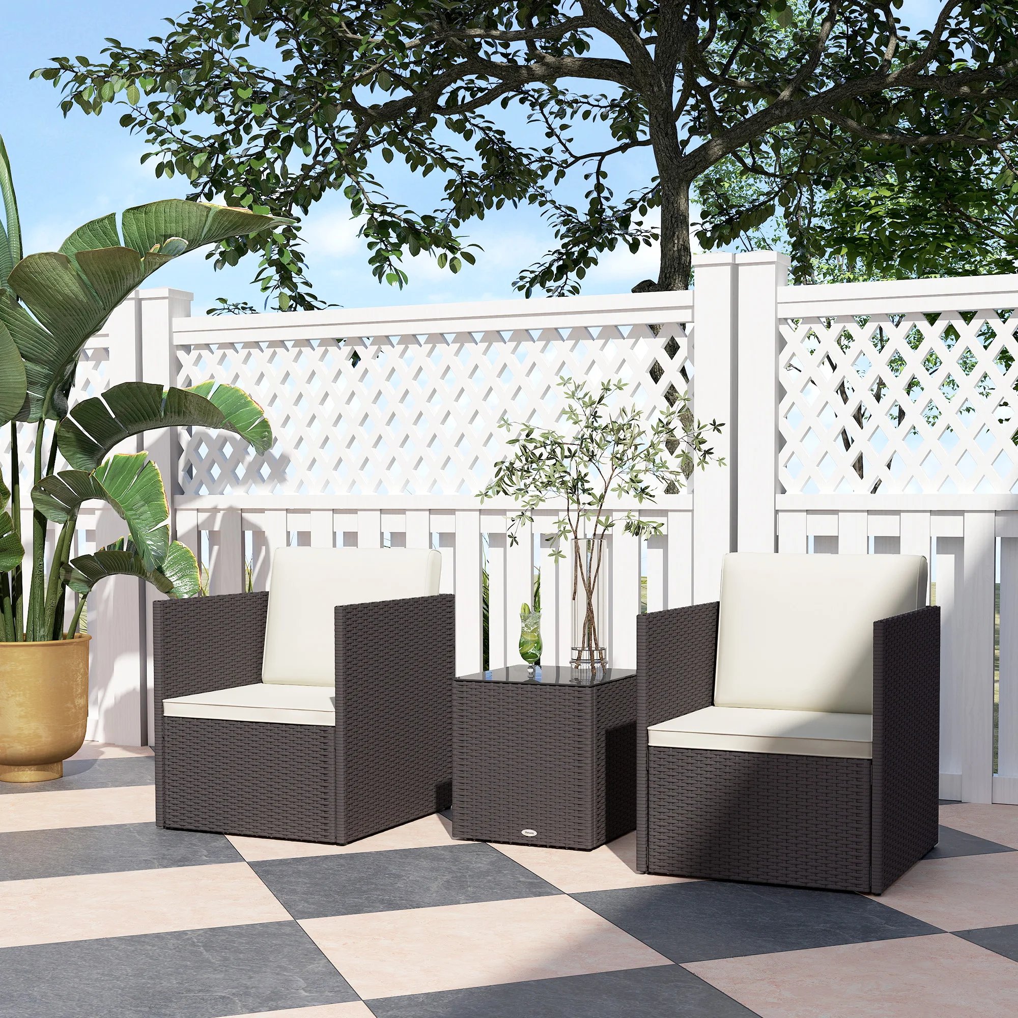 Outdoor Furniture Bali - Conjunto de Móveis para Pátio de