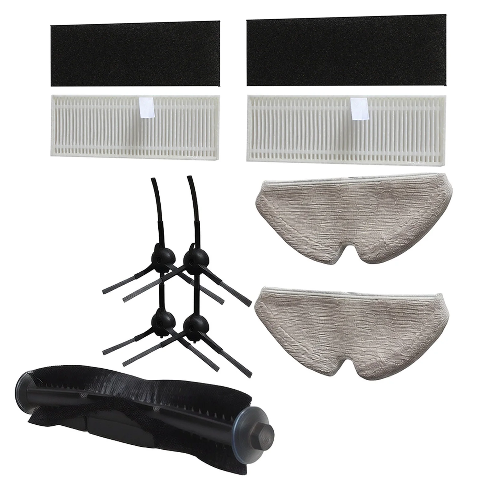 for neabot N1 N1 Plus Robot Vacuum Accessories Set, Materials, , Deeper Cleaning, Multi for surface Adaptability, Dust Reduction