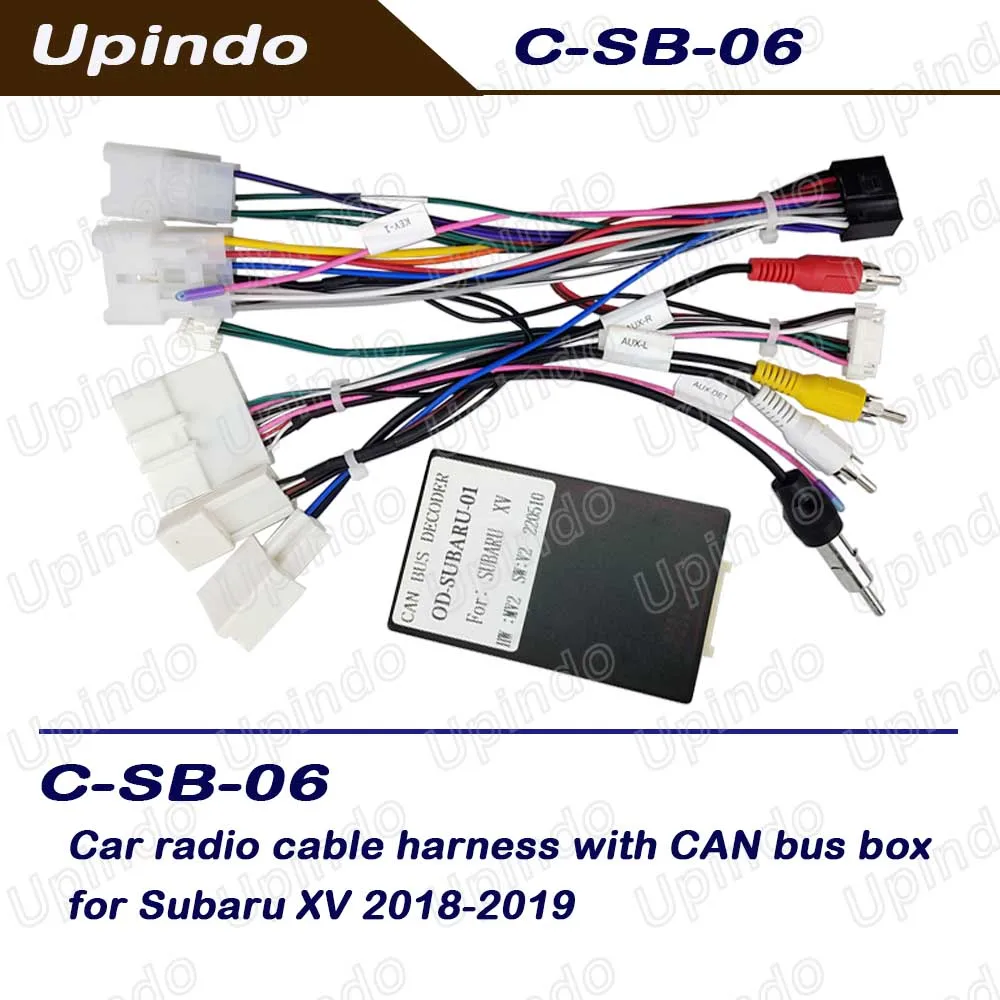 

Car Accessories Android Radio CAN-Bus Decoder Wiring Harness Plug & Play for Subaru XV 2018 2019