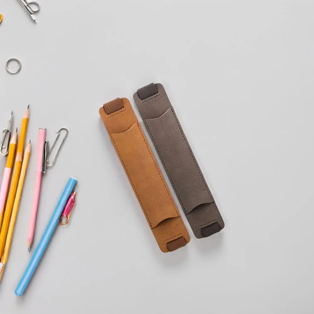 플래너 태블릿 탄성 밴드 노트북 서리로 덥은 포켓 수호자 Pu에 대 한 10 Pcs 펜 케이스 홀더