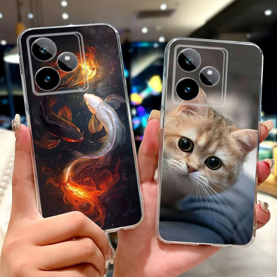 For Realme GT7 5G Case RMX5061 New Fashion Painted Cover Soft Silicone Phone Case For Realme GT 7T GT7 Pro RealmeGT 7 Pro Fundas