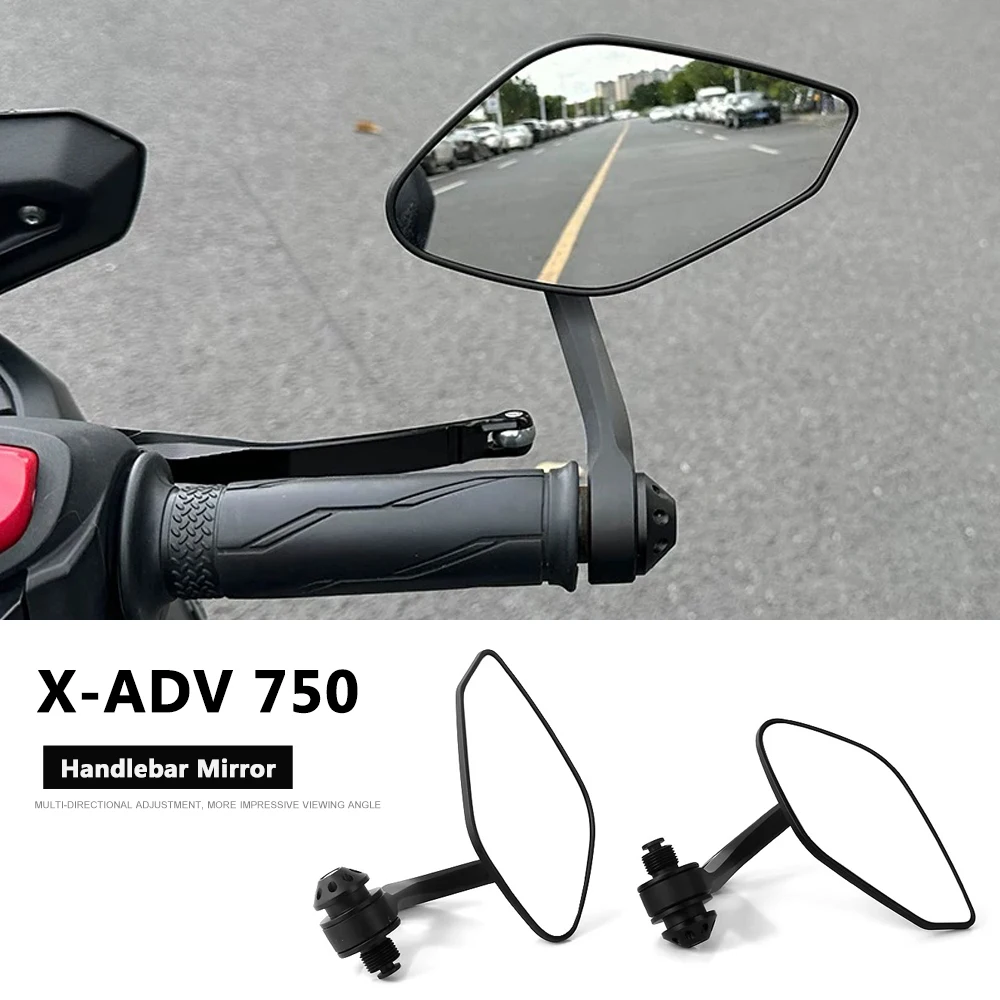 

2021-2025 2024 Motorcycle Handlebar End Mirror Retro Mirror Side Handlebar Mirrors Rearview Mirror For Honda X-ADV 750 X-ADV750