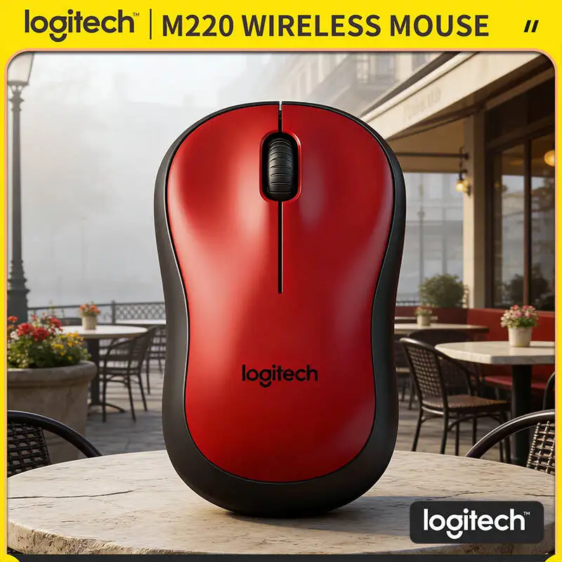 

Logitech M220 Wireless Mouse Silent Clicks 18-Month Battery 10m Working Range 2.4GHz Stable Connection Link