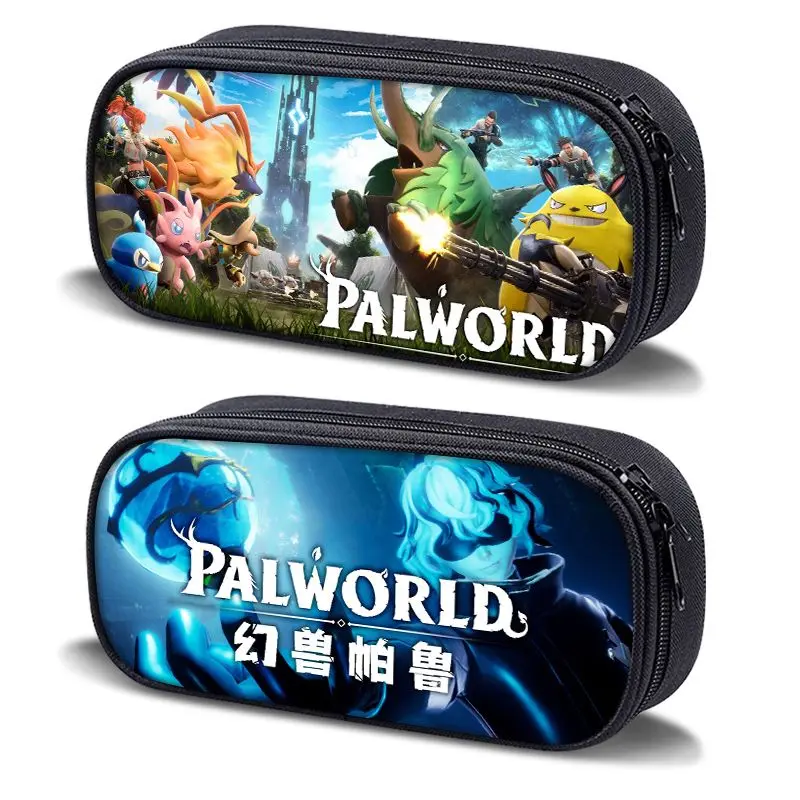 Palworld Chikipi Lamball stationery box high-value animation printing large-capacity portable student stationery storage bag