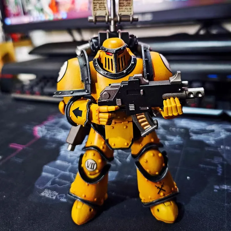 JOYTOY Warhammer 40K Imperial Fists MKIII Tactical Legionaries 1/18 Action Figure 12cm Anime Figurine Model Collection Toy Gifts