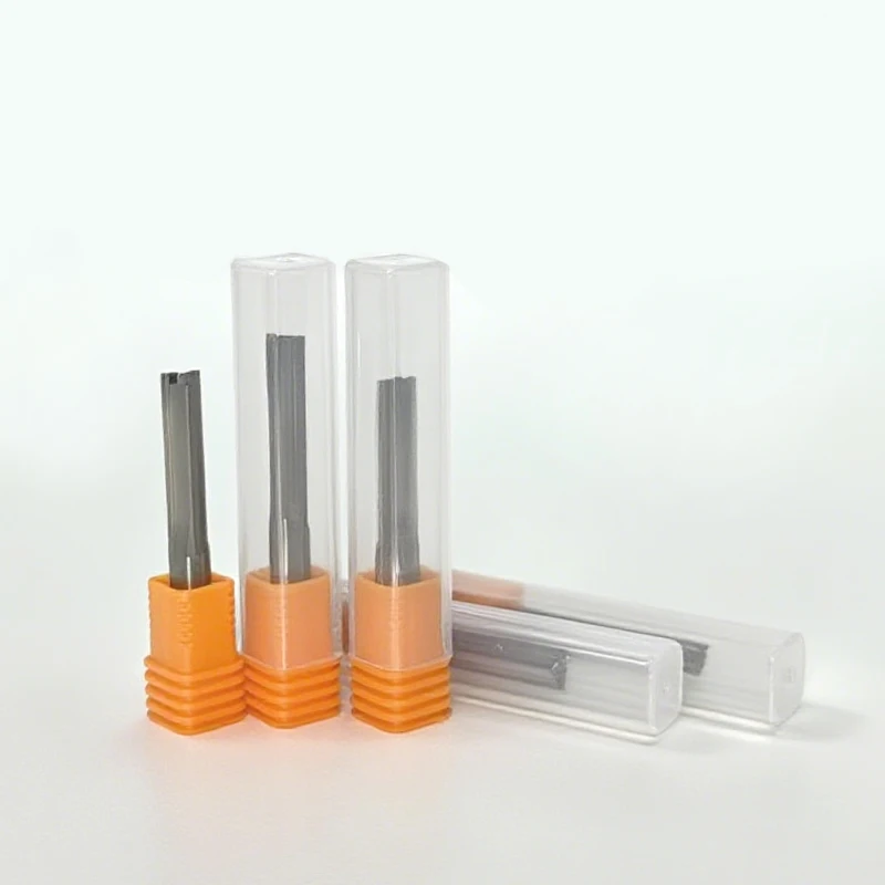 

10pcs Wood CNC Engraving Cutters - Two Flutes 3.175/4/6/8mm Straight Slot End Milling Cutter, Carbide Endmills Tool