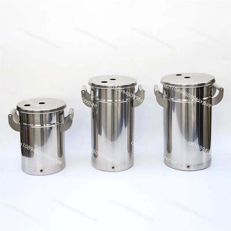 Lab Small Powder Hopper Stainless Steel Powder Coating Barrel Spraying Machine Accessories Electrostatic Powder Coating Hopper