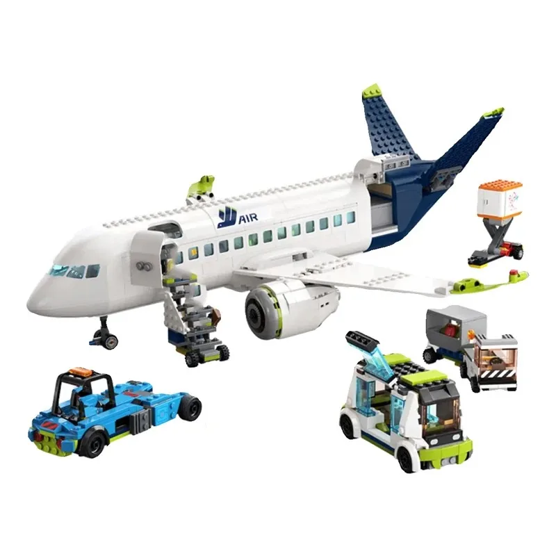 Passenger Airplane Moc Bricks City Aircraft Plane Constructor Compatible 60367 Education Toys Kids Christmas Gift