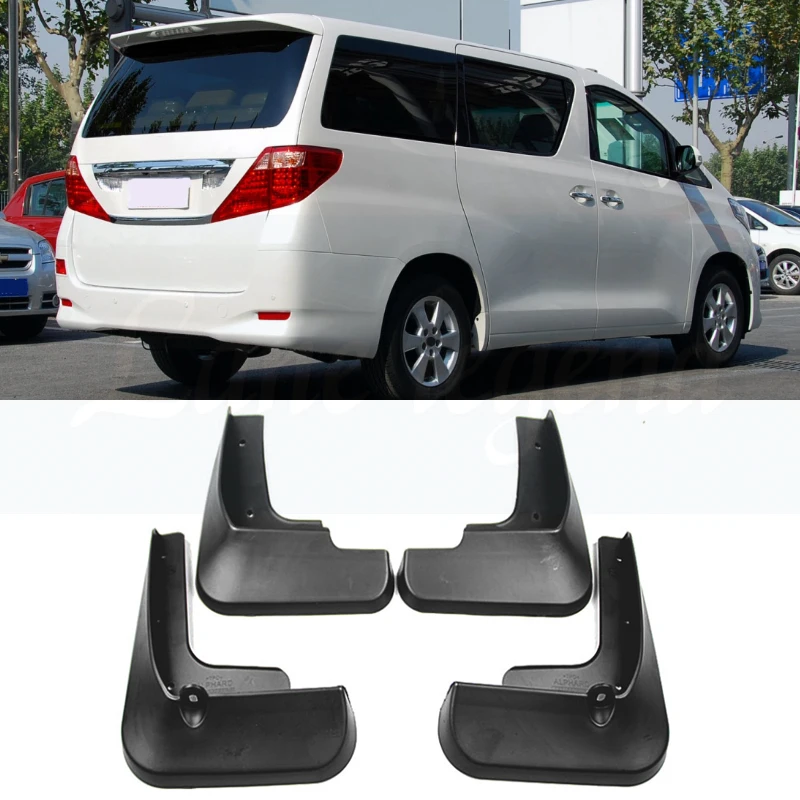 Fit For Toyota Alphard Vellfire 20 AH20 2009 -2015 Mudflaps Mud Flaps Flap Splash Guard Mudguards Front Rear Accessories 2010 11