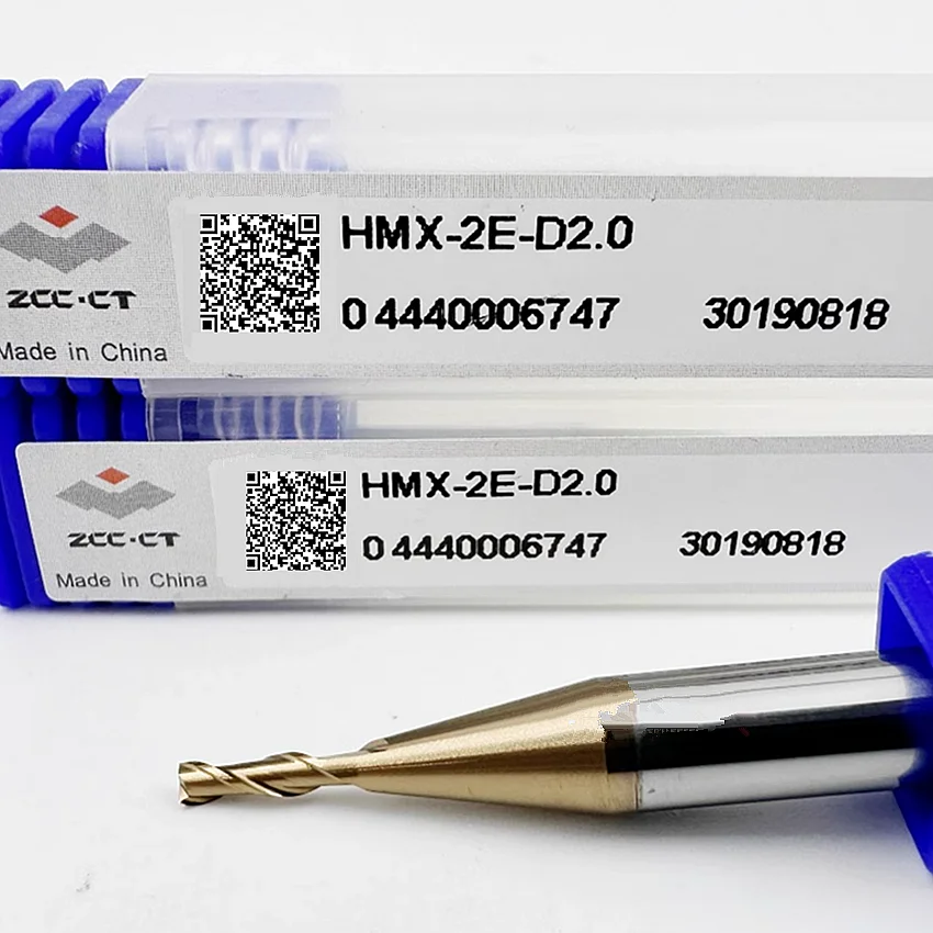 

HMX-2E-D1.5 ZCC.CT HMX-2E Two edge straight shank flat end milling cutter D1.5*6*4*50 2F Flat End Mill 2 Flutes Flat End Mills