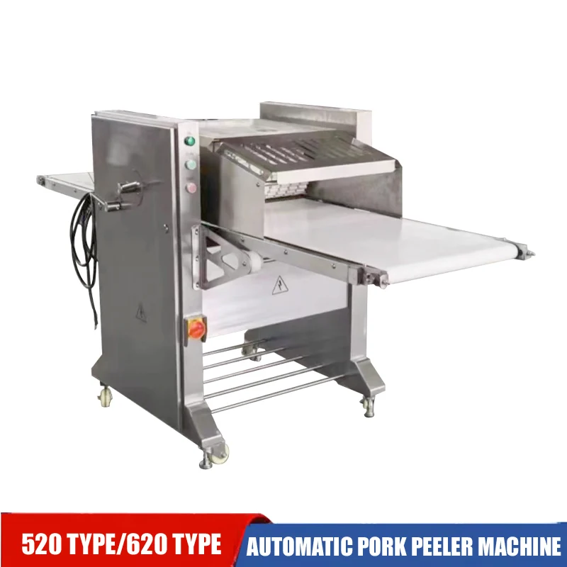 Automatic Pork Peeling Machine Commercial Stainless Steel Thickness Adjustable Commercial Pig Skin Detacher