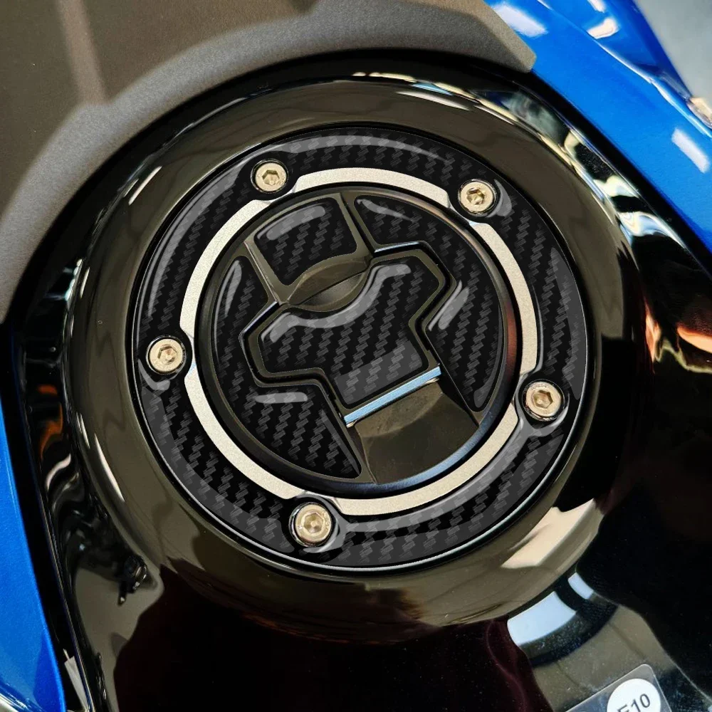 For Suzuki SV650X 2018-2023 motorcycle modified fuel tank cap transparent carbon fiber appearance sticker - view 4