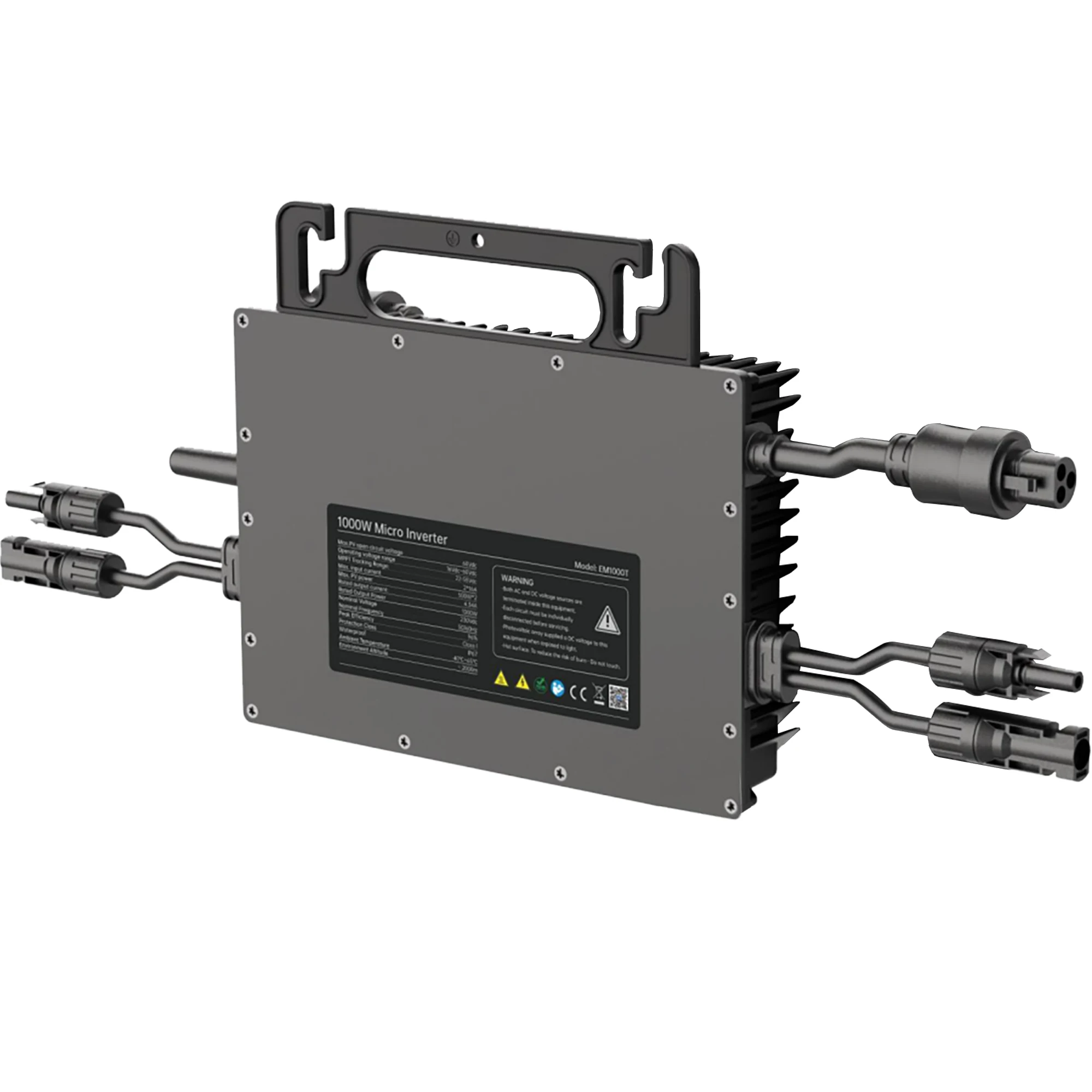 800W 230V 50/60Hz Three Phase Grid Tie Micro Inverter WiFi Waterproof On-Grid Solar System