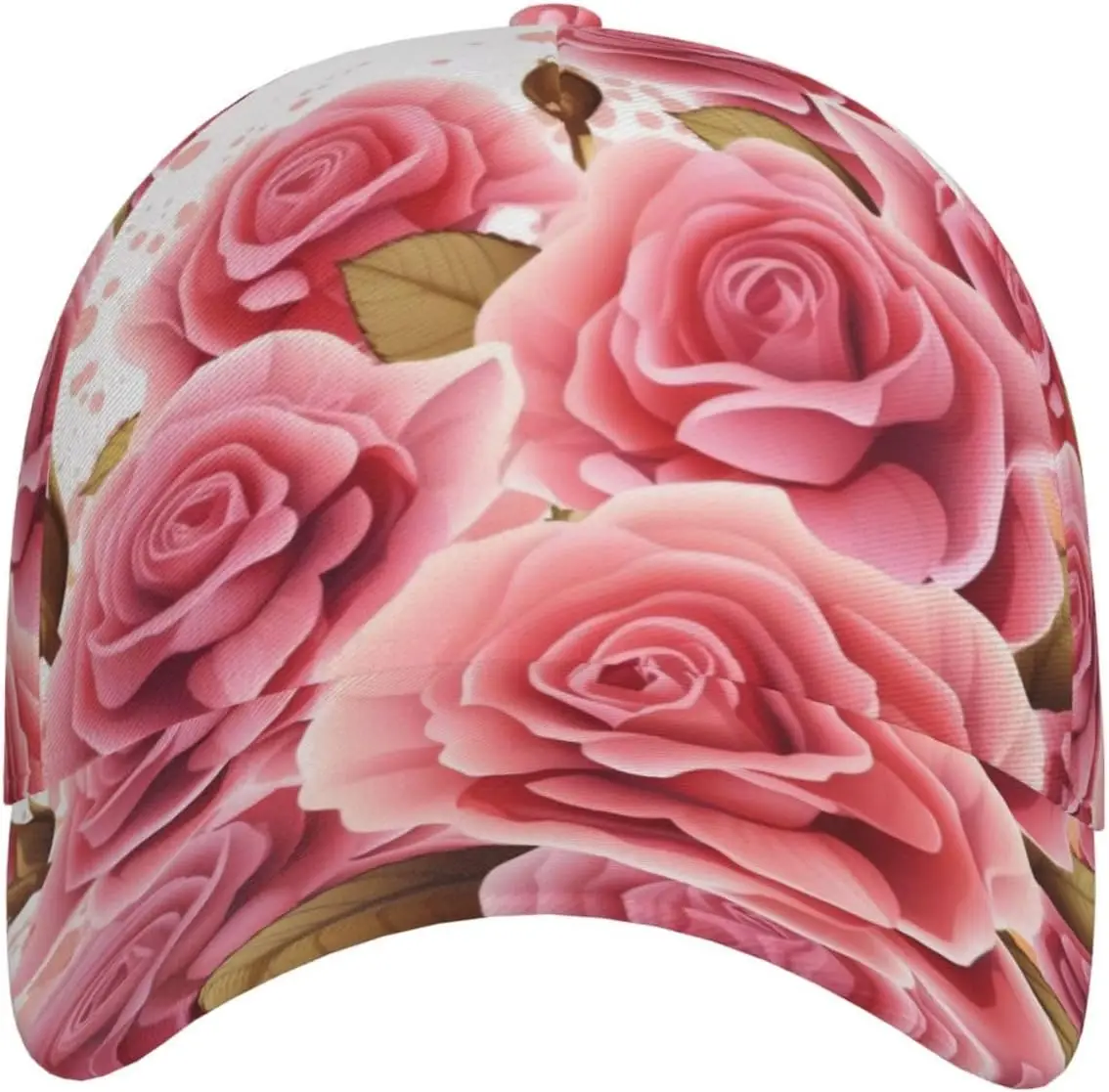 Blossom Print Unisex Baseball Cap - Full Frame Print Design, Adjustable Size