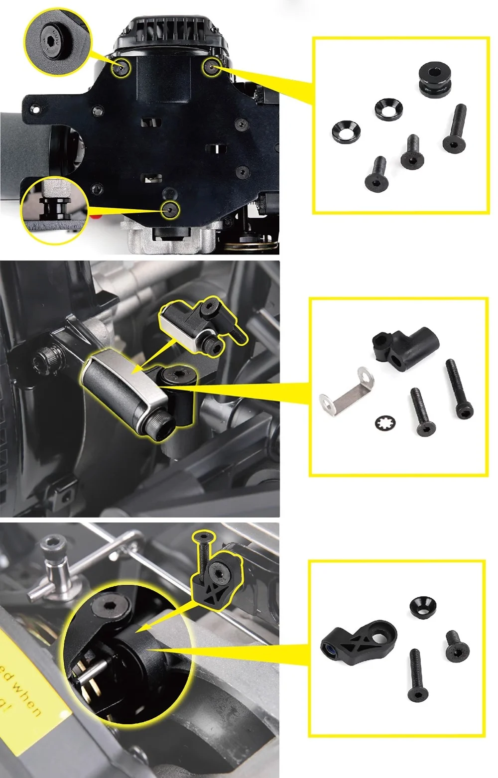 Engine Mounting fFasteners Fits 1/5 ROFUN HPI BAJA