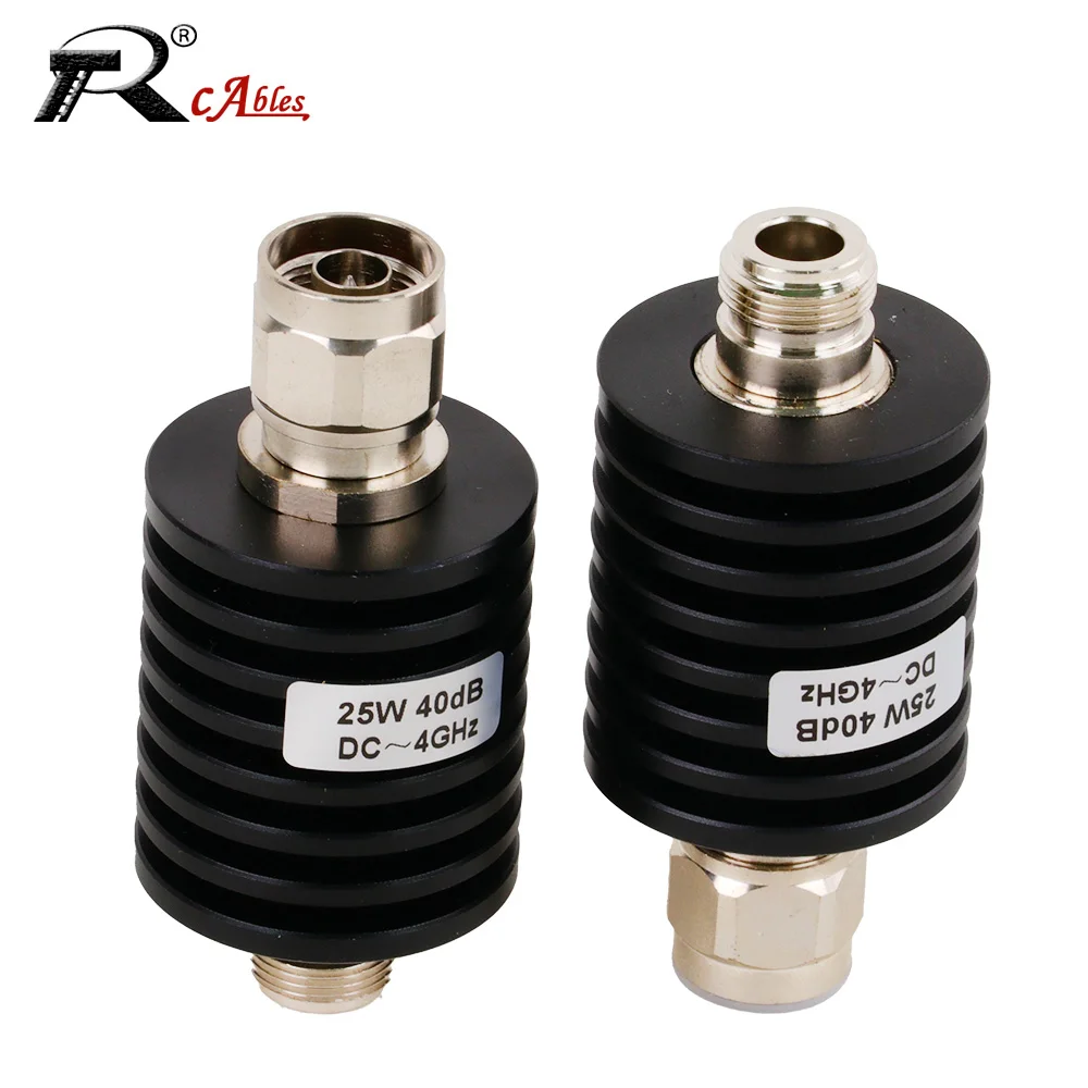 1PC RF Coaxial Fixed Attenuator Frequency 25W 30W DC-3GHz 4GHz Fixed RF Coaxial Attenuation RF Accessories