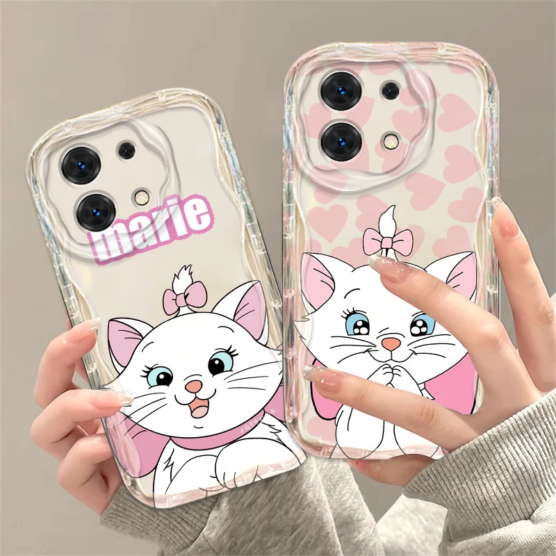 Cartoon The Aristocats Marie Cat For Xiaomi Redmi Note 13 12 12S 11S 11 10 9 8 10A 9C 9T Pro Plus 5G Wave Oil TPU Phone Case