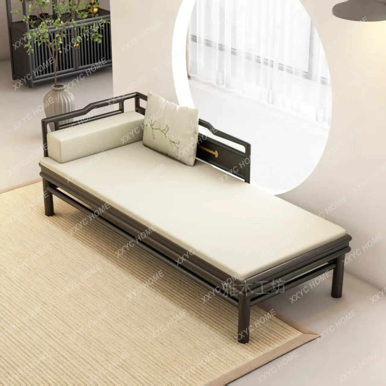 New Chinese walnut chair Song-style aesthetics minimalist style beauty couch leisure recliner