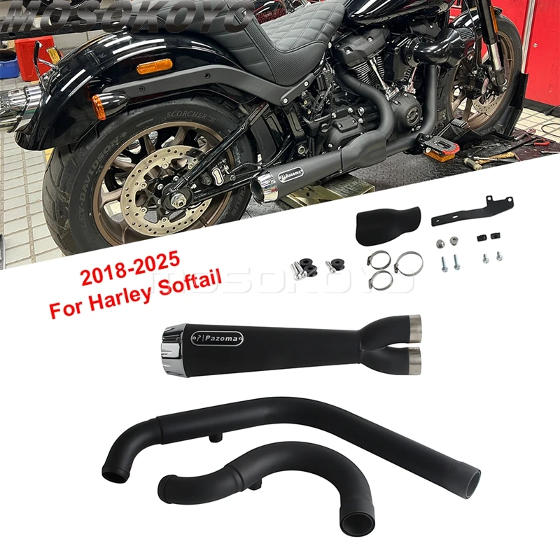 Slip-on Motorcycle Exhaust Muffler Stepped 1 3/4