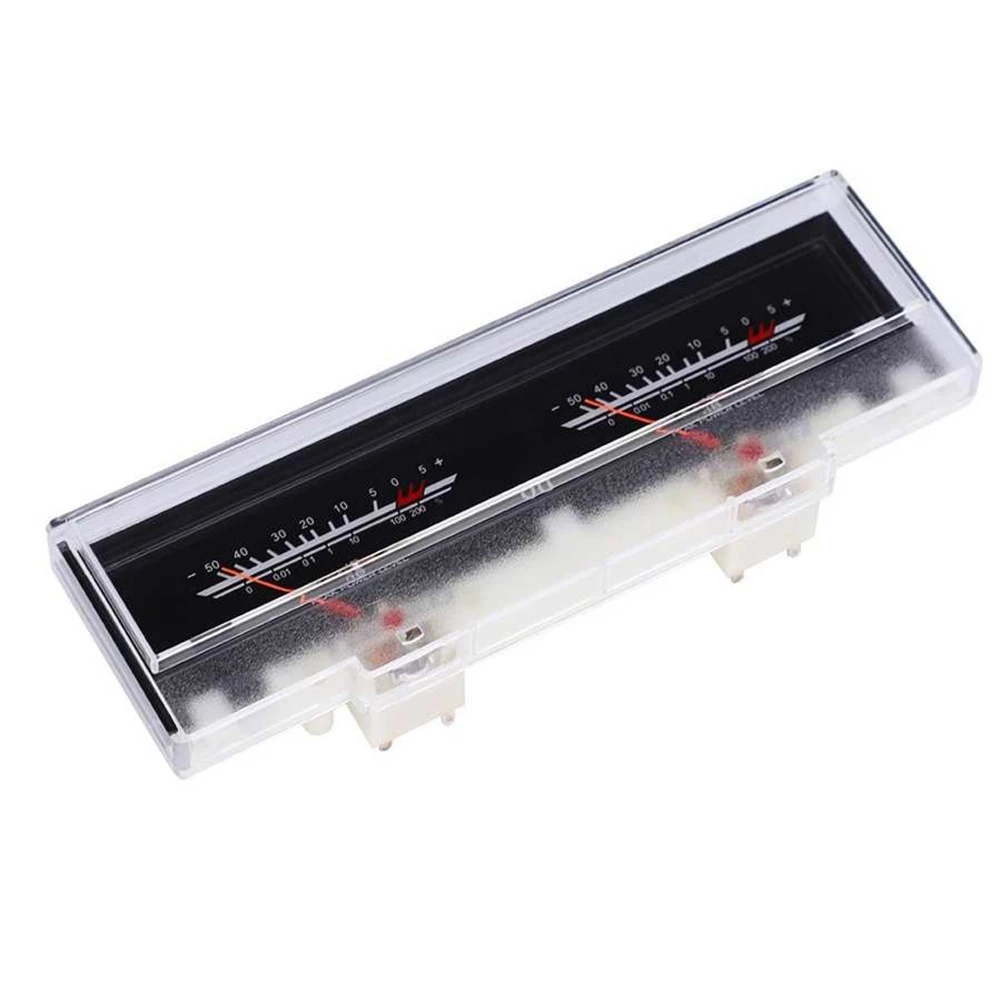 Double Pointer VU Meter Stereo Audio Amplifier Board DB Sound Audio Level Indicator Tester Adjustable Backlight