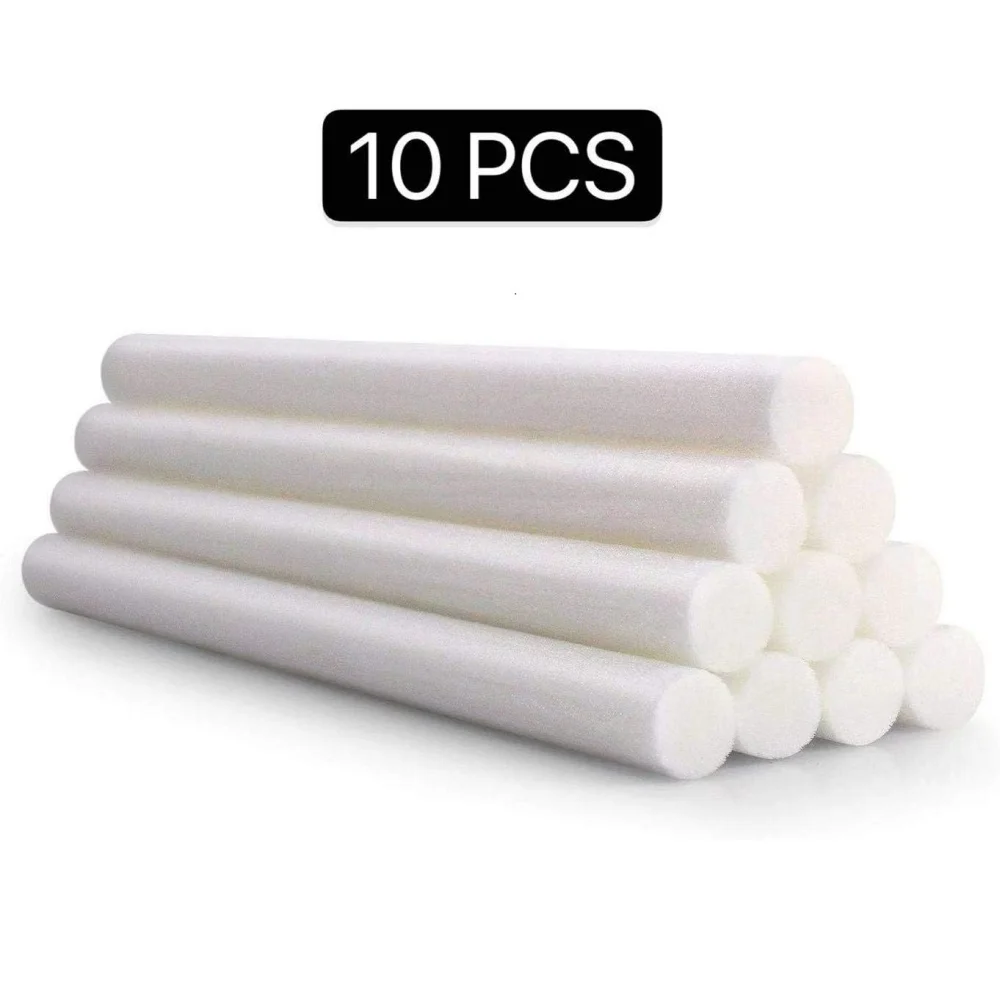 10 Pcs/Pack Humidifier Filter Cotton Refill Travel Mini Humidifier Filters Sticks Car Humidifier Replacement Parts