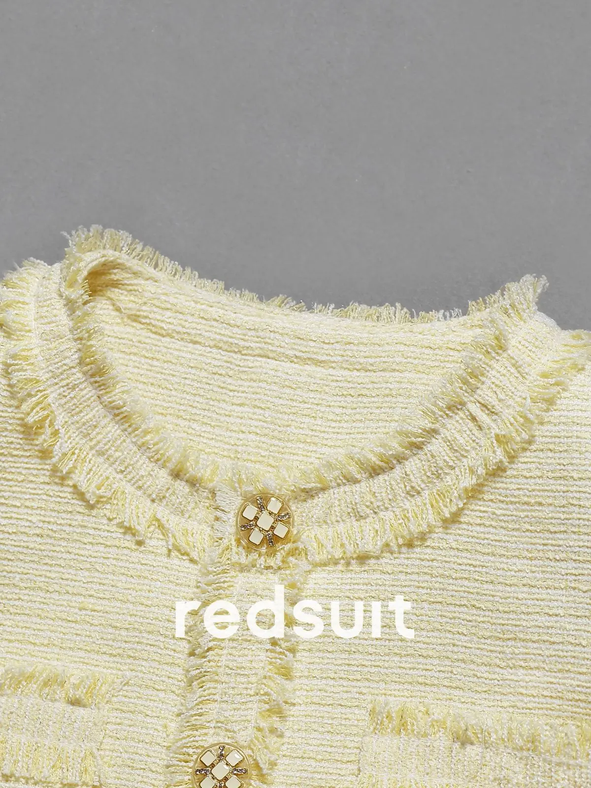 New Elegant socialite yellow jacket sweet anti-aging short sleeved top Custom Size