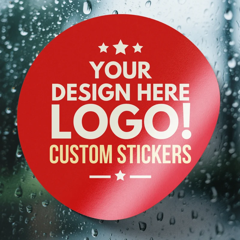 Custom Logo Stickers for Brand Promotion | Personalized Matte Photo Stickers with High-Res Printing & Scratch-Resistant Finish