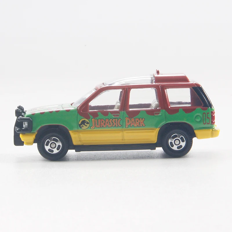 TAKARA TOMY-Brinquedo de dinossauro jurássico para crianças, modelo de liga fundido, veículo off-road, coleção de brinquedos, 141 presentes