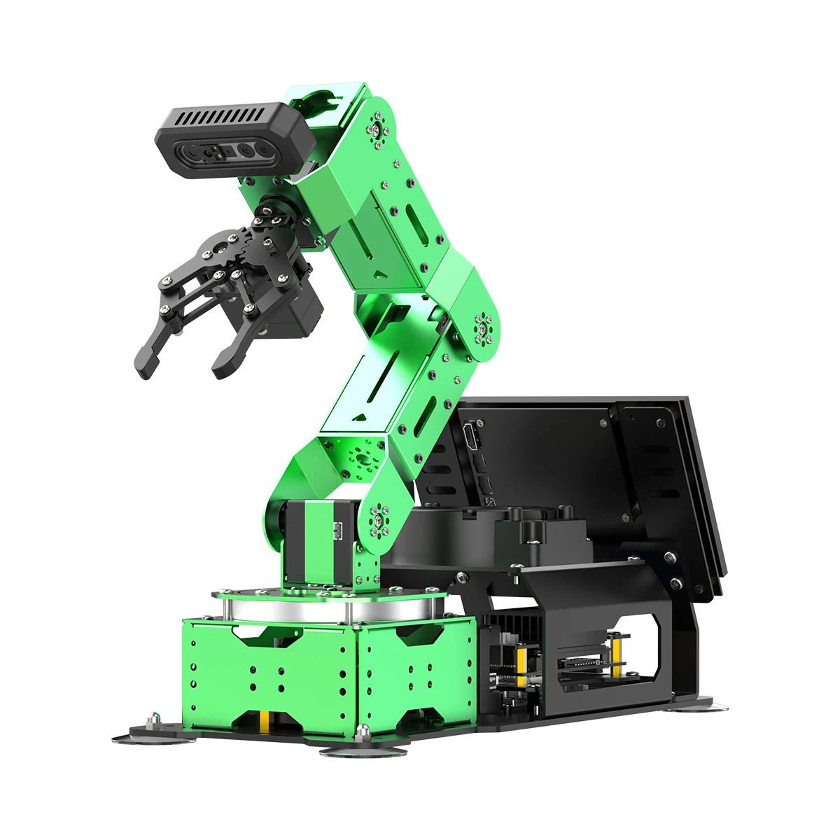 

Hiwonder JetArm ROS1/ROS2 Chartgpt Robot Arm Kit Support AI Voice Interaction 3D Scene Grabbing Recognition, Tracking & Sorting