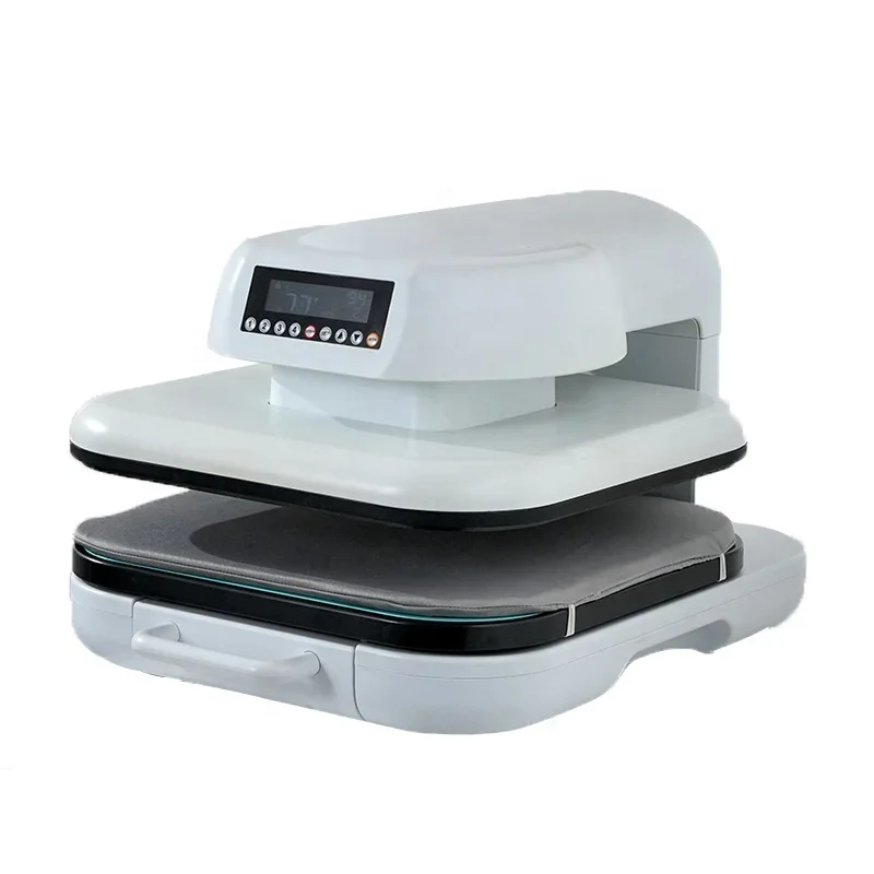 CH2352 Electric Flat Heat Press Machine No Air Compressor Required Garment Textile Printing DIY Gift Customization