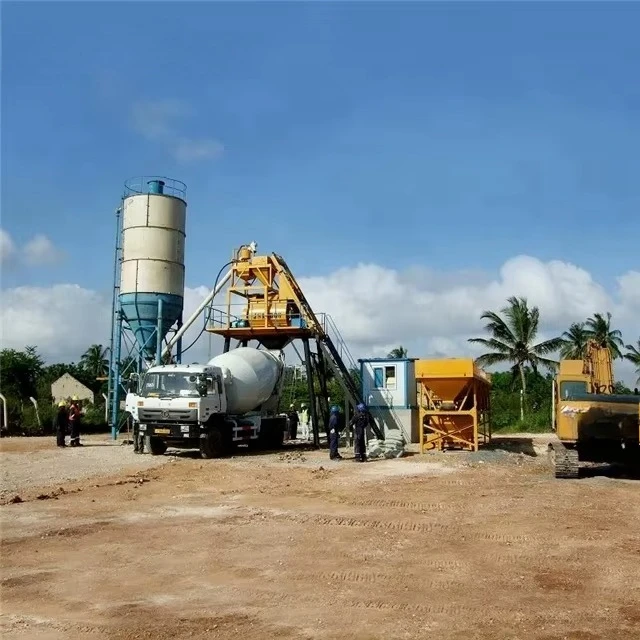 Concrete Batching Plant Multifunctional Concrete Mixing Plant Suitable For Multiple Raw Materials Mixing