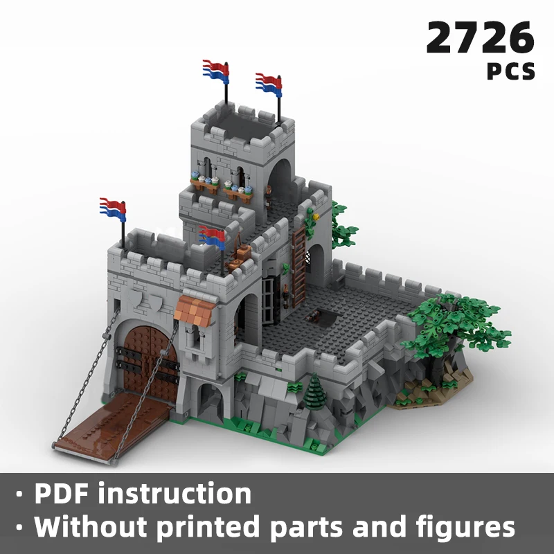 

strategic medieval knight stronghold bricks royal guard castle tower blocks citadel outpost garrison moc building architecture