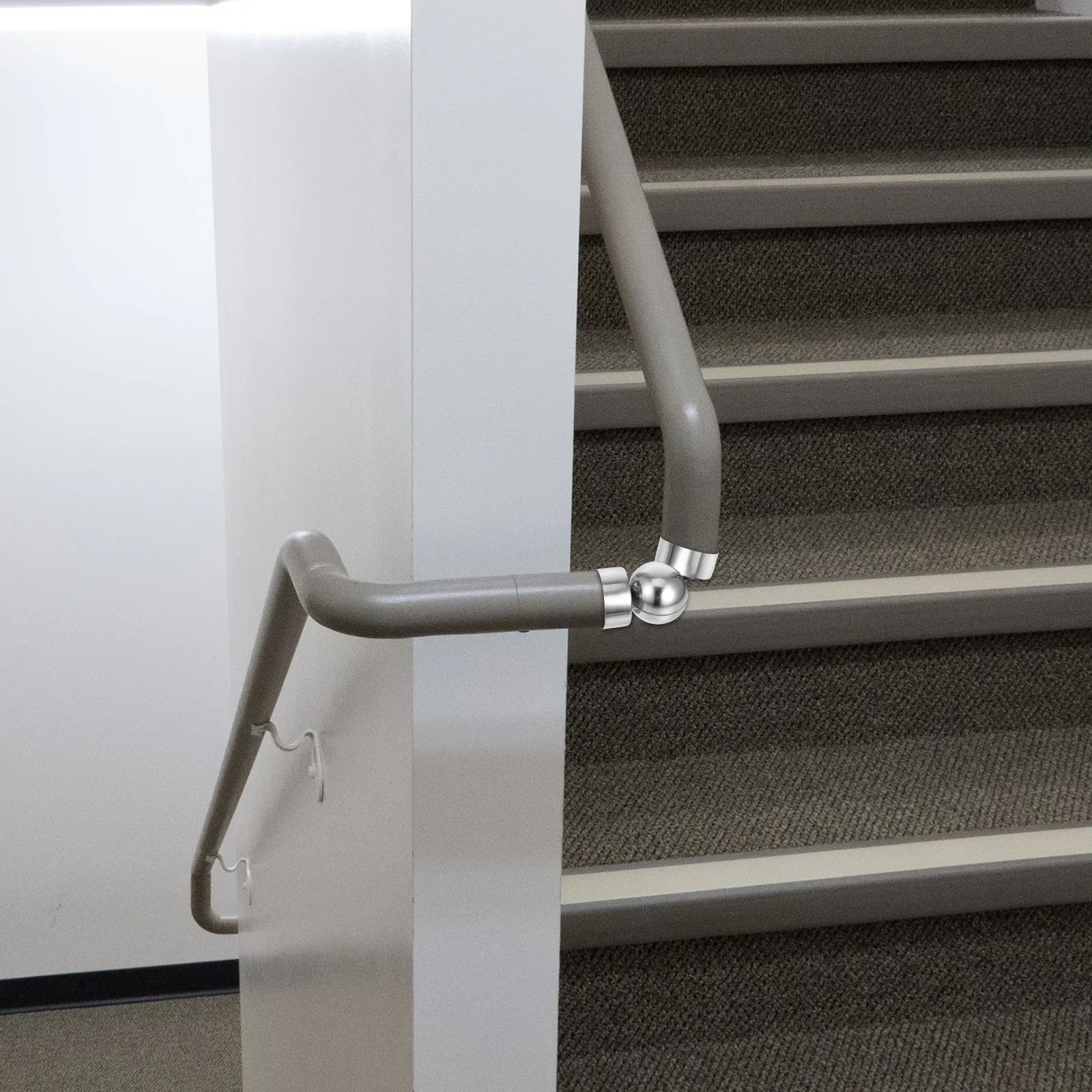 

Heavy Duty Stainless Steel Handrail End Caps Extended Door Stopper for Staircase Railings Indoor Outdoor Installation Easy