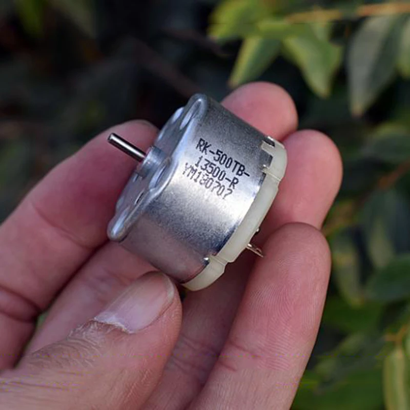 RK-500TB-13500 Mini 32mm Diameter Round Spindle Motor DC 6V 9V 12V 5600RPM Carbon Brush Motor for Humidifier Alarm Watch Winder