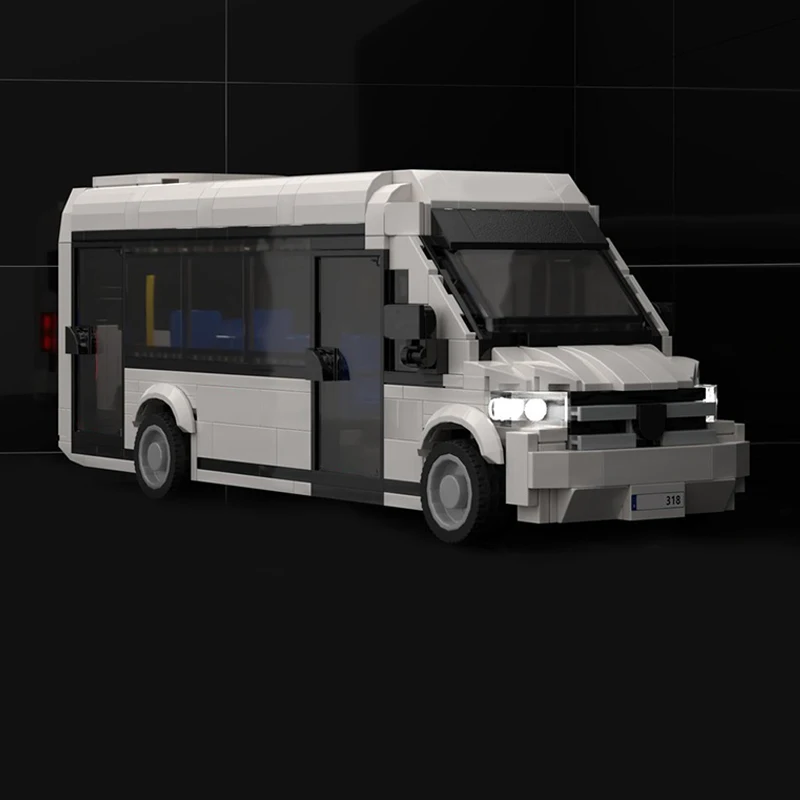 City Car Model MOC Building Bricks Transportation Service Vehicle Modular Technology Children Holiday Gifts Assemble Toys Suit