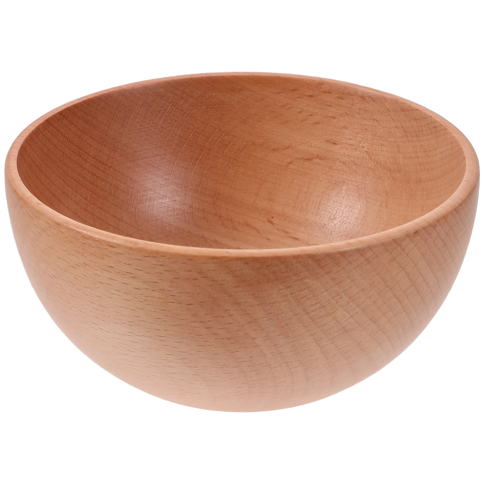 

Salad Bowl 95X45MM Japanese Home Rice Bowls Lightweight Smooth Surface Easy Clean Sturdy Bottom Anti Scald Fruit Wood