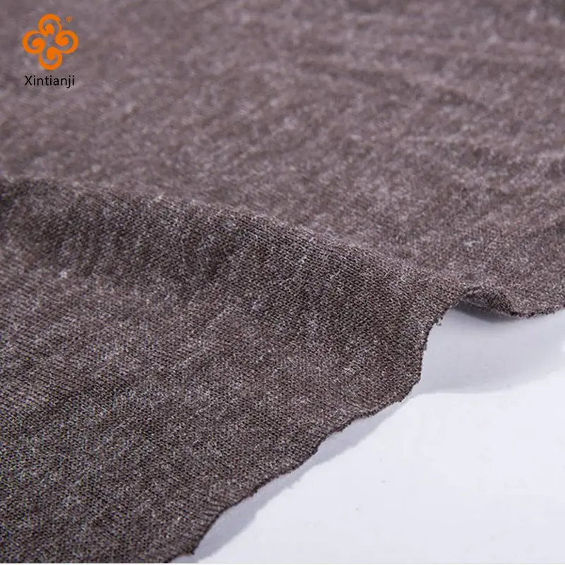 Thin Knit Burgundy Red Jersey Fabric Soft Viscose Faux Wool Material for DIY Sewing Pullover and summer Bottoming Shirt