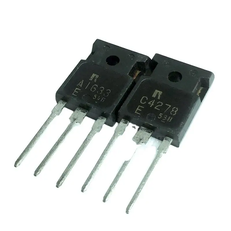 

10PCS/lot 2SA1633 2SA1633-E A1633-E A1633 2SC4278 2SC4278-E C4278-E C4278 TO-247 Silicon Power Transistors