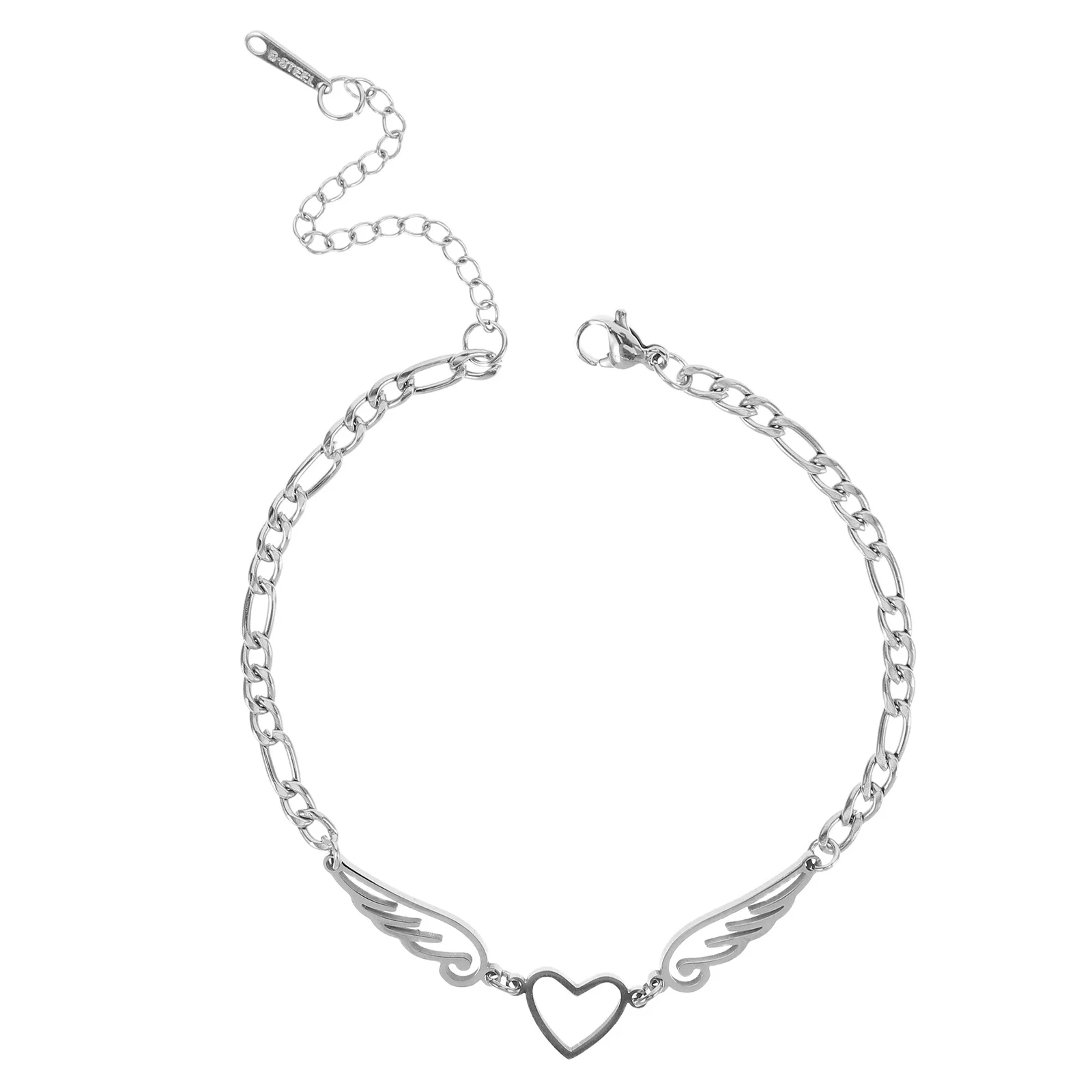 

Waterproof Stainless Steel Anklet For Women Wing Design Adjustable Foot Chain Jewelry Beach Leg Chain Dainty Charm