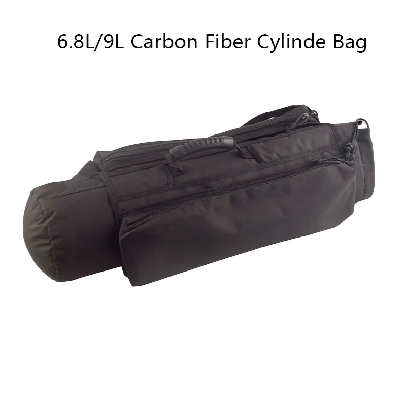 HPA 6.8L 9L Carbon Fiber Cylinder Bag PCP Black Air Tank Soft Protective Bag Paintball Accesories For Scuba Diving Equipment