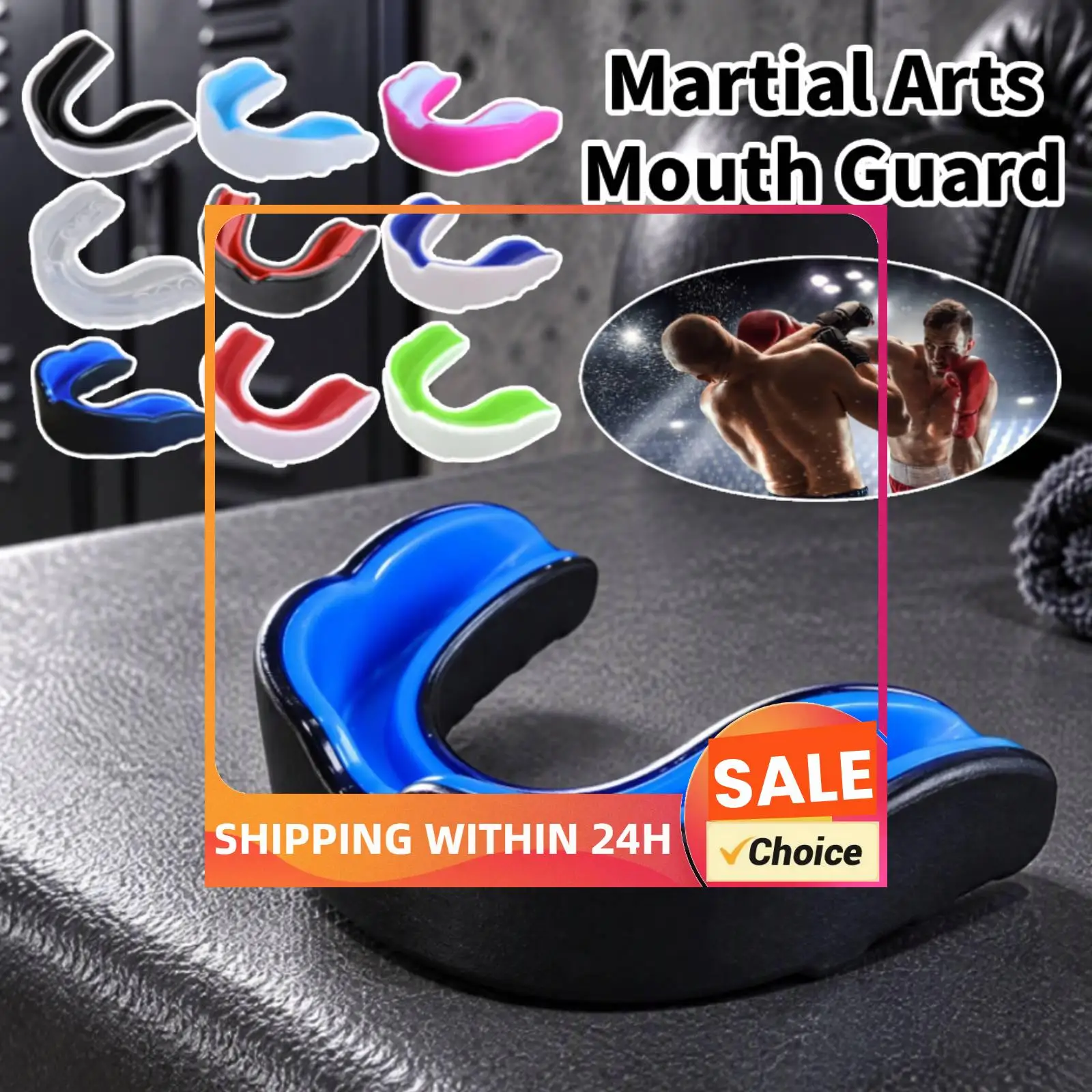 EVA Sports Mouth Guard for Martial Arts Mouthguard Taekwondo Tooth Brace Protection Muay Thai Boxing Teeth Protection Guard