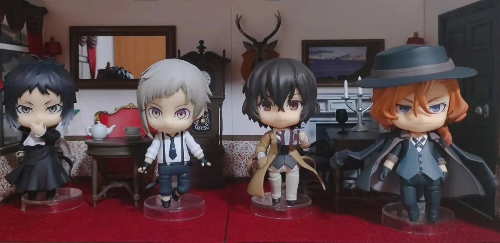 Bungo Zwerfhonden Anime 893 #   Nakajima Atsushi Dazai Osamu Edogawa Rampo Figuren Speelgoed Cartoon Model Beweegbare Pop Ornament Kerstcadeau