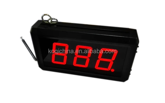 3-digit Number Display with Keypad Number Ticket Printer Queue Management System for DMV Bank Restaurant Fast Food Truck