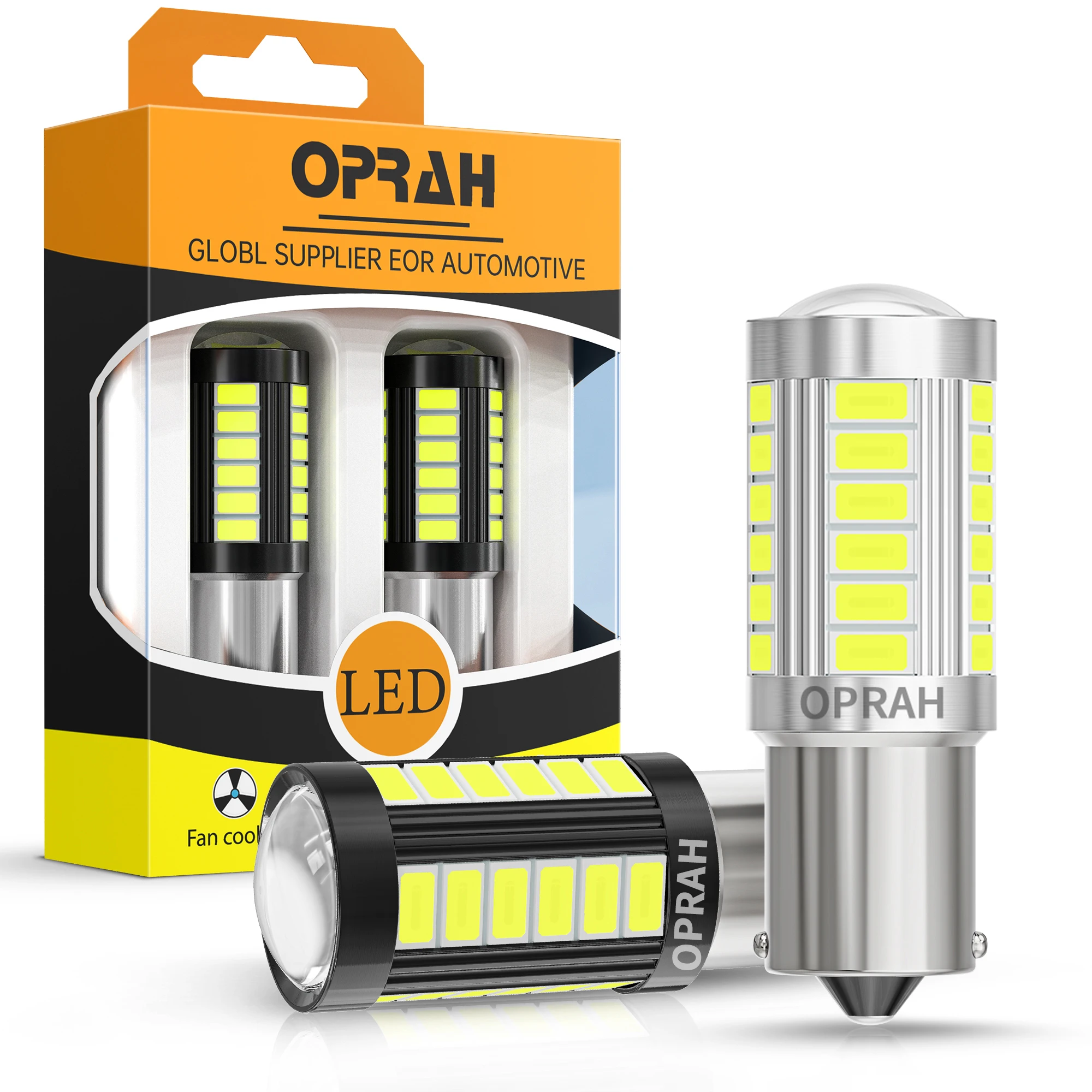 Oprah Cao Sáng Ô Tô Đèn LED Âm Trần COB Đèn S25 1156 BA15S 1157 BAY15D Xi Nhan Canbus 5W Cho Xe Hơi Trước/Đuôi tín Hiệu Đèn DRL Phanh Bóng Đèn LED 12V Màu Đỏ