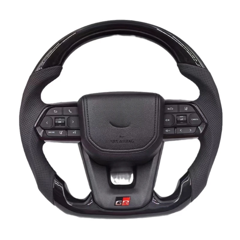 Custom D-Shape Carbon Fiber Sport Steering Wheel Car Interior Modification Accessory