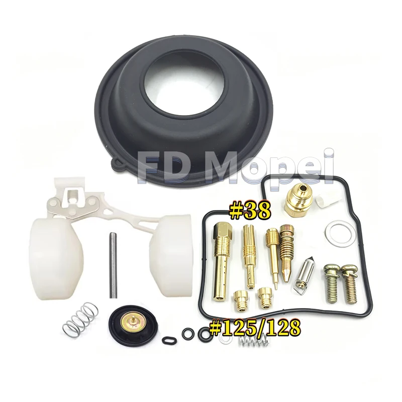 Carburetor Repair Kit For Honda XRV650 Africa Twin RD03 1988‑1990 CV32 V‑Twin Rebuild Jets Diaphragm Float Valve