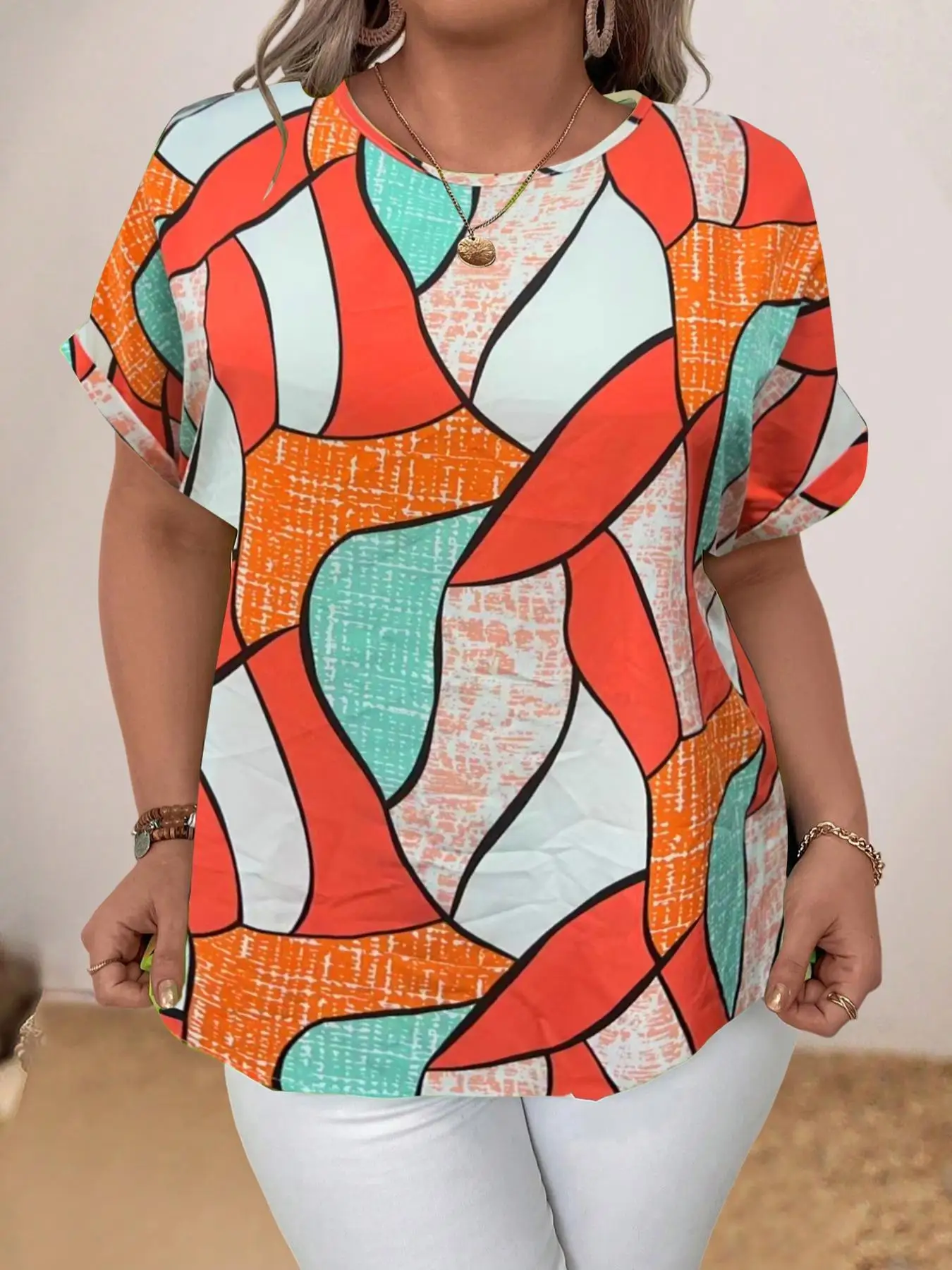 

Женская повседневная тканая рубашка больших размеров, летний приталенный топ, средней толщины ткани, стильная женская одежда для повседневной носки